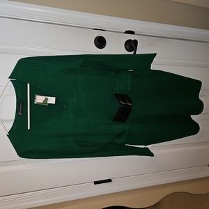 Belted Sheath Sweater Dress